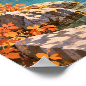 Bergsee im Herbst mit Lärchen – Poster (Hoek)