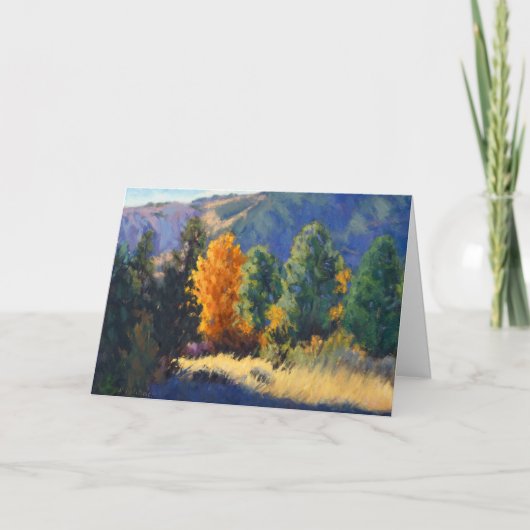 Bergsereniteit – Impressionistische Wenskaart Bedankkaart (Voorkant)