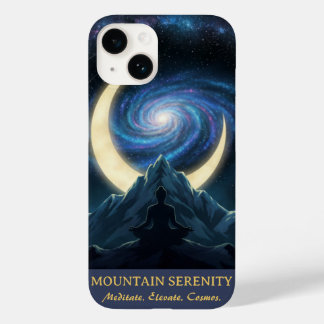Bergsereniteit Kosmische Meditatie, Wassende Maan Case-Mate iPhone 14 Hoesje