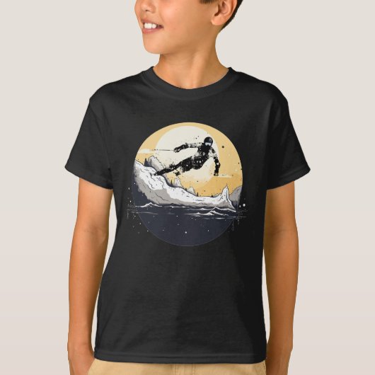 Bergski-avontuur T-shirt (Voorkant)