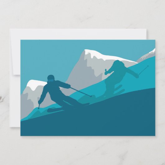 Bergskiën Sport Kaart (Voorkant)