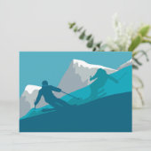 Bergskiën Sport Kaart (Staand voorkant)