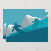 Bergskiën Sport Kaart (Voorkant / Achterkant)