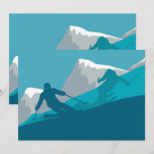 Bergskisport Kaart (Voorkant / Achterkant)