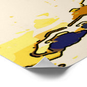 Bergsneeuw, Abstract Poster (Hoek)