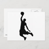 Bergspeler silhouet briefkaart (Voorkant / Achterkant)