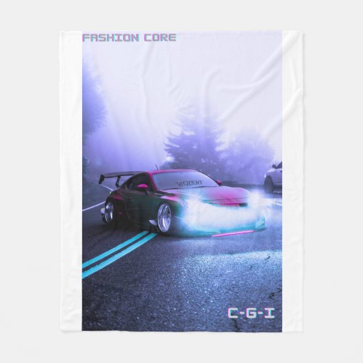 Bergsportwagen Winter Fleece Deken (Voorkant)