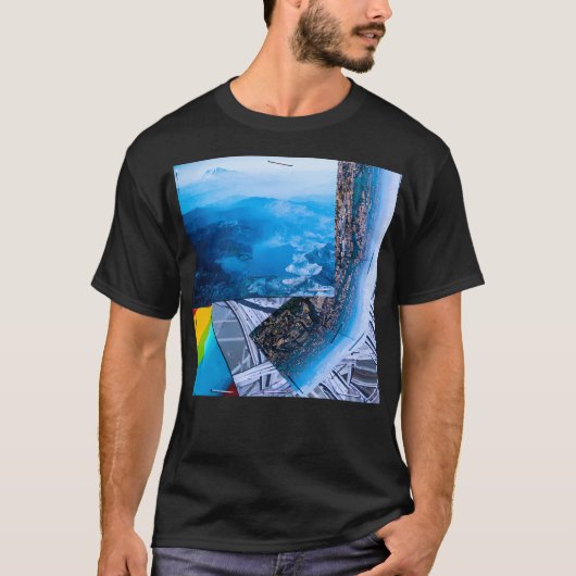 Bergstad Collage Lang T-shirt (Voorkant)
