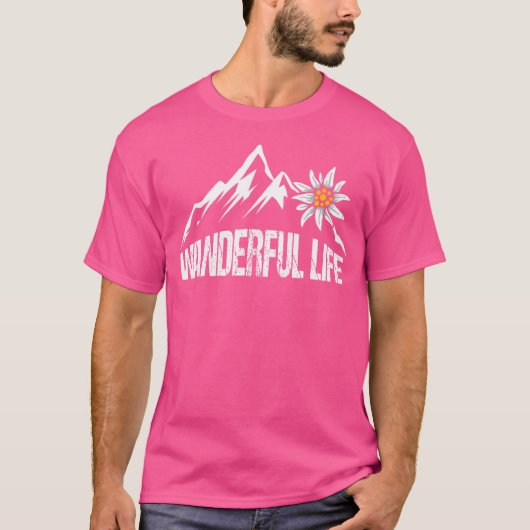 Bergsteiger Wanderful Life Hiker Hiking Gift Hikin T-shirt (Voorkant)