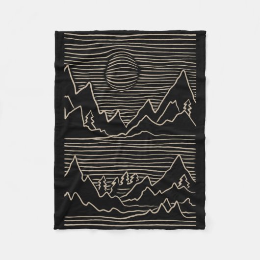Bergsteiger Wintersport Snowboarden Mountain Al Fleece Deken (Voorkant)
