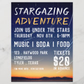 Bergsterren, Planetarium-evenement Adverteren Flyer (Voorkant)