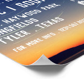 Bergsterren, Planetarium-evenement Adverteren Poster (Hoek)