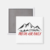 Bergsticker Minimaal Outdoor Design Magneet (Voorkant / Achterkant)