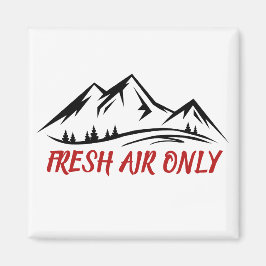 Bergsticker Minimaal Outdoor Design Magneet