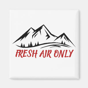 Bergsticker Minimaal Outdoor Design Magneet