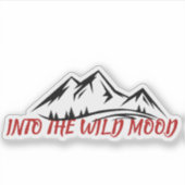 Bergsticker Minimaal Outdoor Design Sticker (Voorkant)