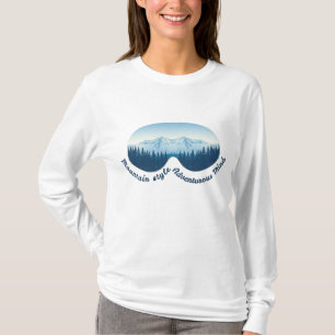 Bergstijl, avontuurlijke geest – Skibril T-shirt