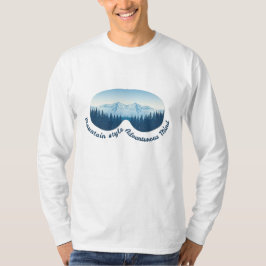 Bergstijl, avontuurlijke geest: skibril t-shirt