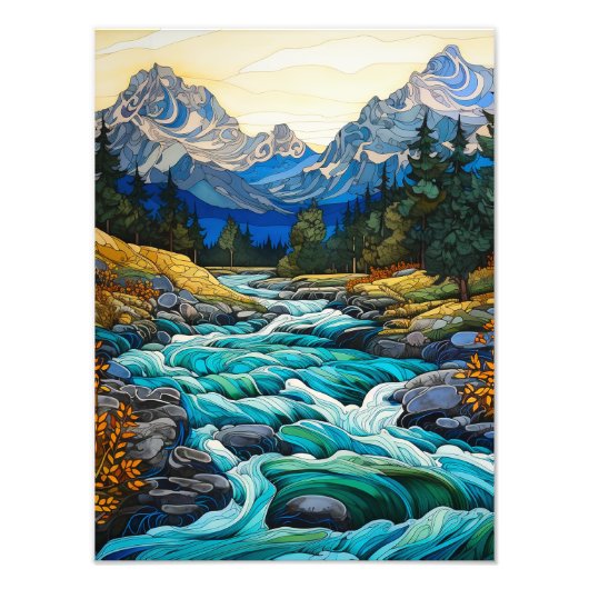 Bergstroom Foto Afdruk (Voorkant)