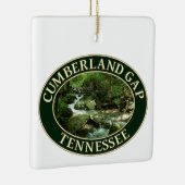 Bergstroom in Cumberland Gap, Tennessee Keramisch Ornament (Rechts)