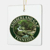Bergstroom in Cumberland Gap, Tennessee Keramisch Ornament (Links)