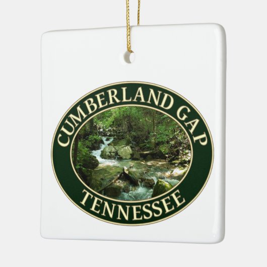 Bergstroom in Cumberland Gap, Tennessee Keramisch Ornament (Links)