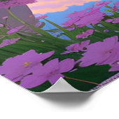 Bergstroom, kleurrijke, opvulbare zijkant poster (Hoek)