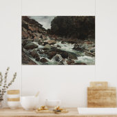 Bergstroom, Otira Gorge (1893) Poster (Keuken)