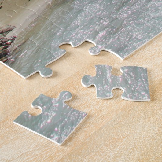 Bergstroom Schilderachtig landschap Jigzaag Puzzle Legpuzzel (Zijkant)