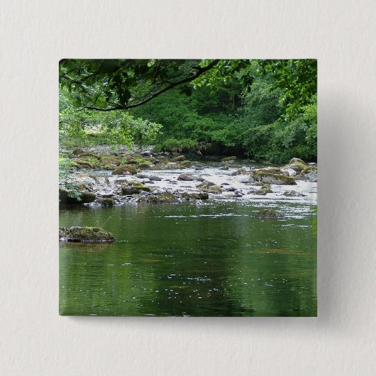Bergstroom Vierkante Button 5,1 Cm (Voorkant)
