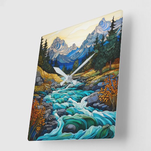 Bergstroom Vierkante Klok (Hoek)