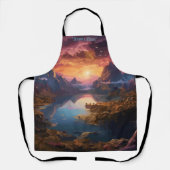 Bergsymfonie: een harmonieuze mix van kleuren schort (Voorkant)