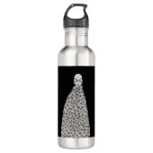 Bergte van bloemen waterfles  (Voorkant)