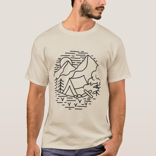 Bergtentkamperen T-shirt (Voorkant)