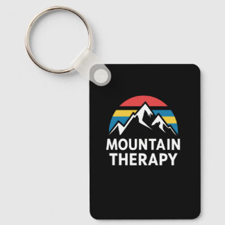 Bergtherapie Retro Zonsondergang Buitenavontuur Ho Sleutelhanger