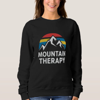 Bergtherapie Retro Zonsondergang Outdoor Avontuur Trui