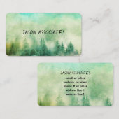 bergtines natuur groen en blauwgroen visitekaartje (Voorkant / Achterkant)