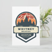 Bergtop klimmen en wandelen naar Whitney Kaart (Staand voorkant)