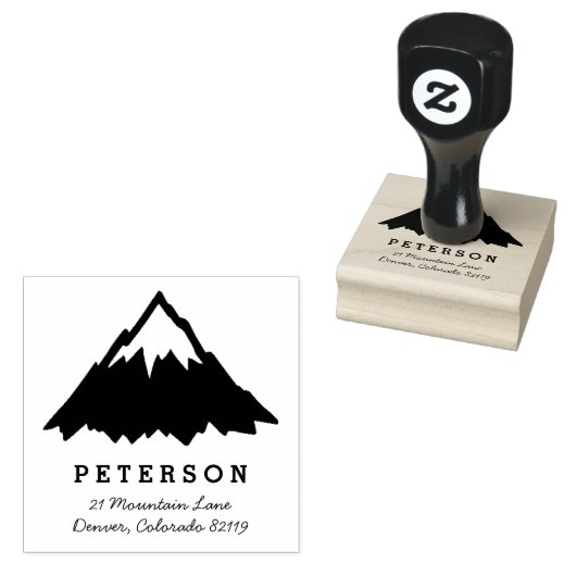 Bergtop Rubberstempel (Gestempeld)
