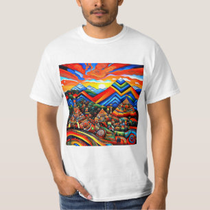 Bergtoppen bij zonsondergang 1 t-shirt