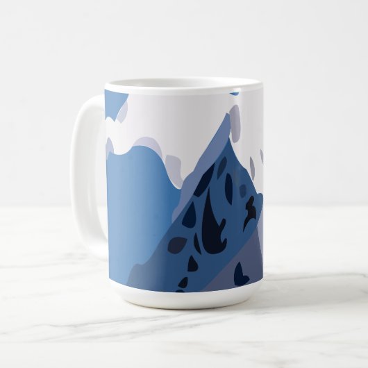 Bergtoppen Natuur Koffiemok (Voorkant links)