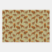Bergtrilpatroon met Bighorn Sheep Wild Inpakpapier Vel (Voorkant)