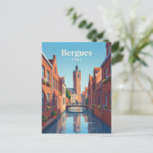 Bergues Frankrijk Briefkaart (Staand voorkant)