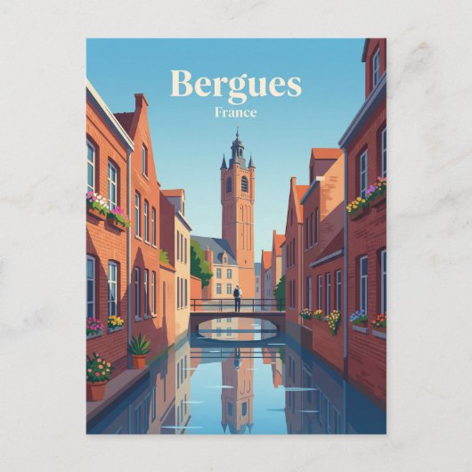 Bergues Frankrijk Briefkaart (Voorkant)