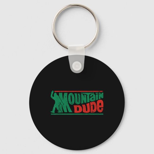 Bergvent Fun Bigfoot Sasquatch Rock On Wandel Sleutelhanger (Voorkant)