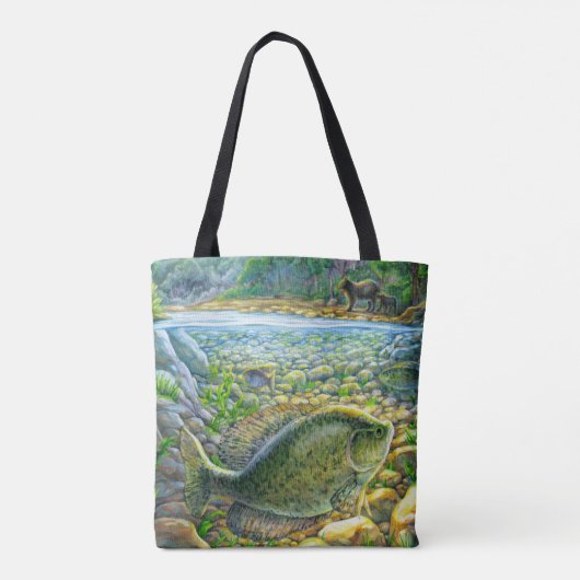 Bergvis Tote Bag (Achterkant)