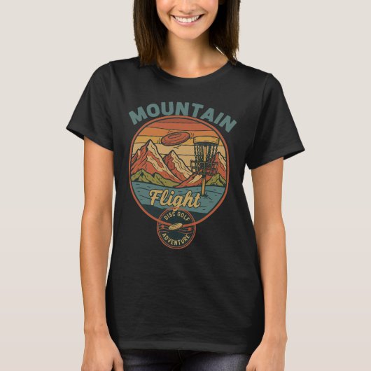 Bergvlucht Discgolf Avontuur T-shirt (Voorkant)