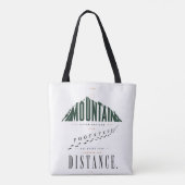 Bergvoetstappen Afstand Citaat Tote Bag (Achterkant)