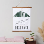 Bergvoetstappen Afstandsquote Hangend Wandkleed (Slaapkamer)