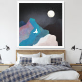 Bergvogellandschap Canvas Afdruk (Insitu (Slaapkamer))